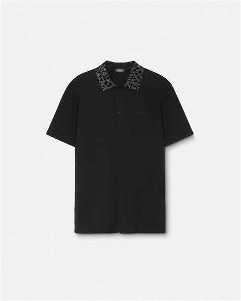 Crystal Leopard Polo Shirt 